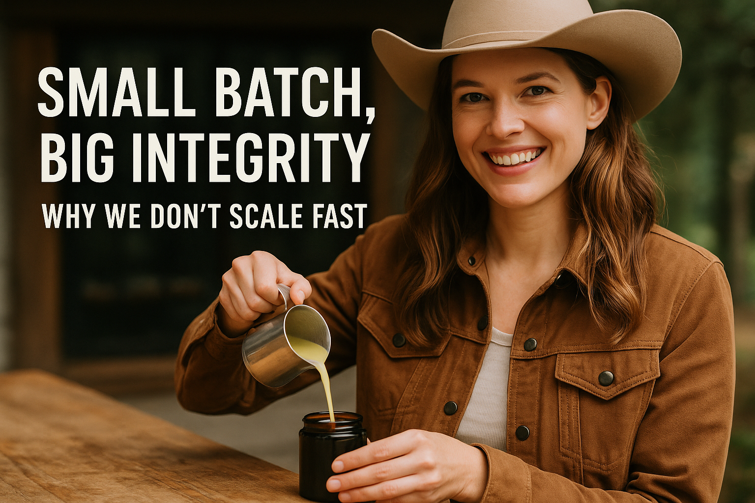 Small Batch, Big Integrity: Why We Don’t Scale Fast—And Don’t WantTo!